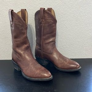 Ariat boots mens 9.5 D brown leather cowboy western